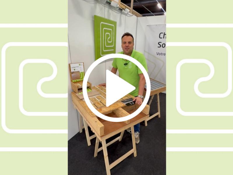 Chauffage sol frais&eacute; dans l'OSB