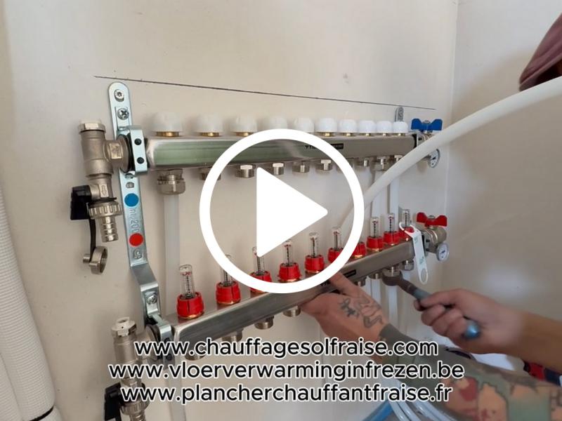 Chauffage sol frais&eacute; dans une villa neuve &agrave; Namur